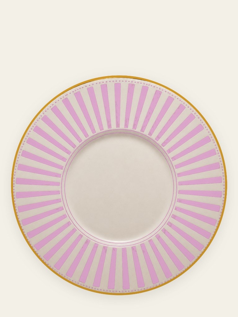 Radial plate in pink